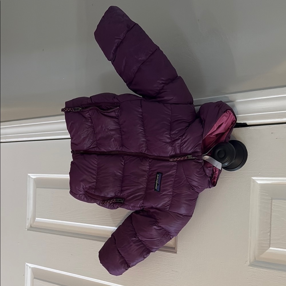 Patagonia Kids Purple Puffer Jacket - Insulated Hooded Coat